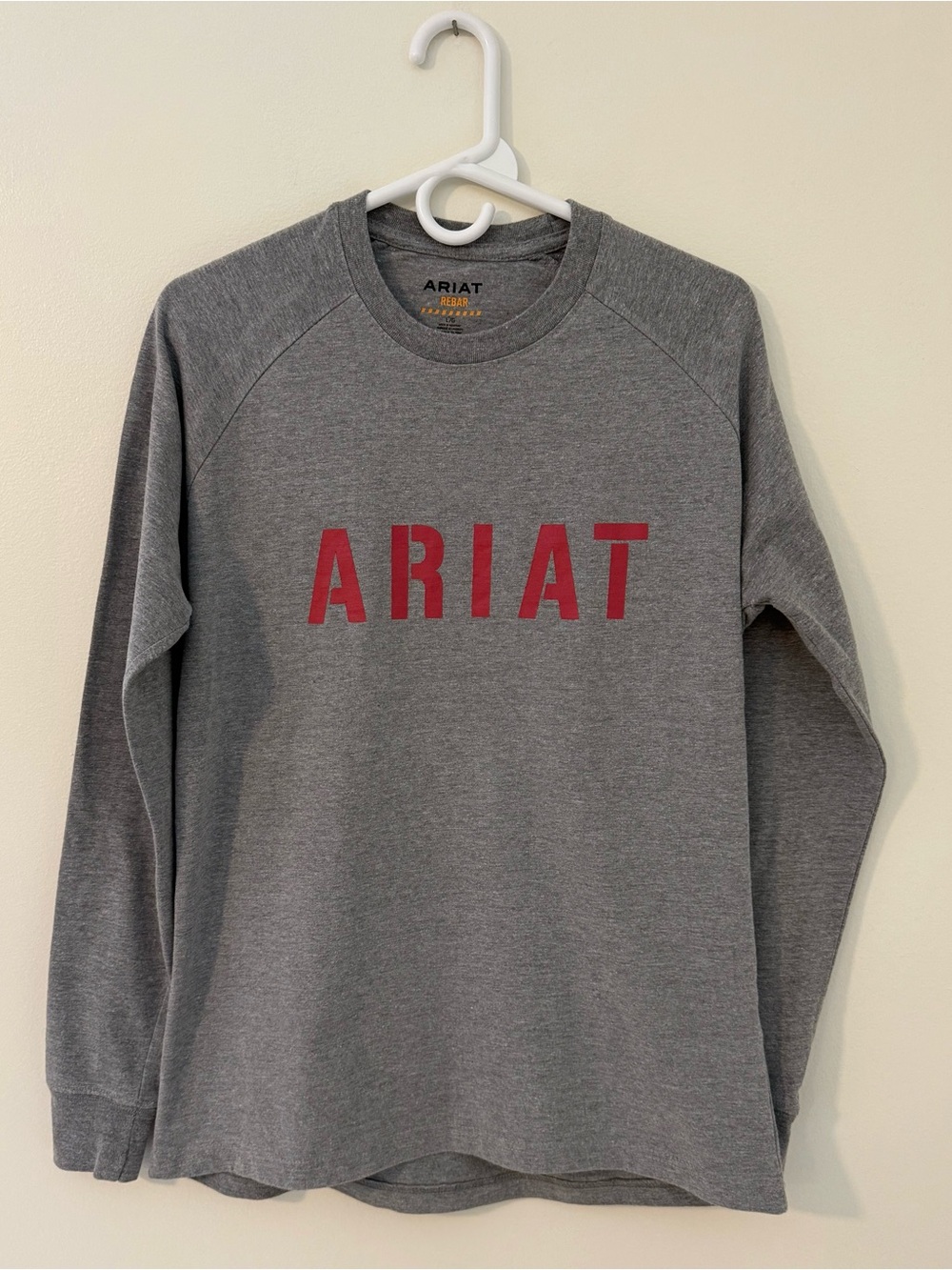 Ariat Rebar Long Sleeve Ladies LS Tee Gray Sz L